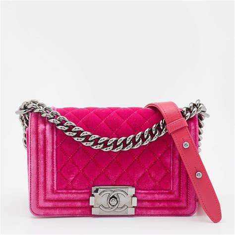 chanel metallic patent pink boy bag|chanel boy bag inside.